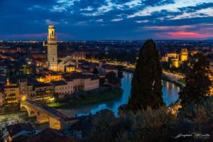 Verona Tramonto Ponte di Pietra